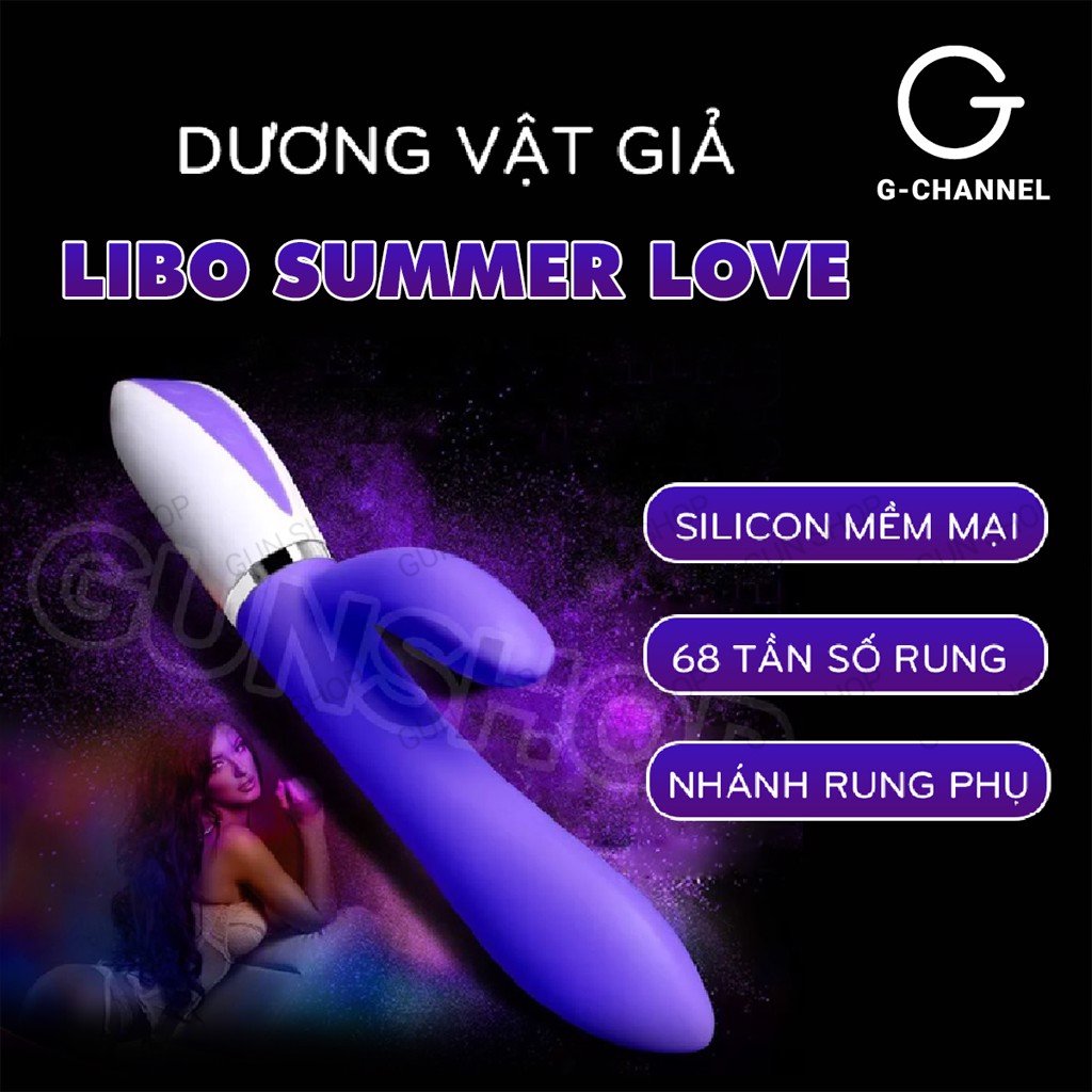  Kho sỉ Dương vật giả 2 đầu rung 68 chế độ rung sạc điện - Libo Summer Love 
