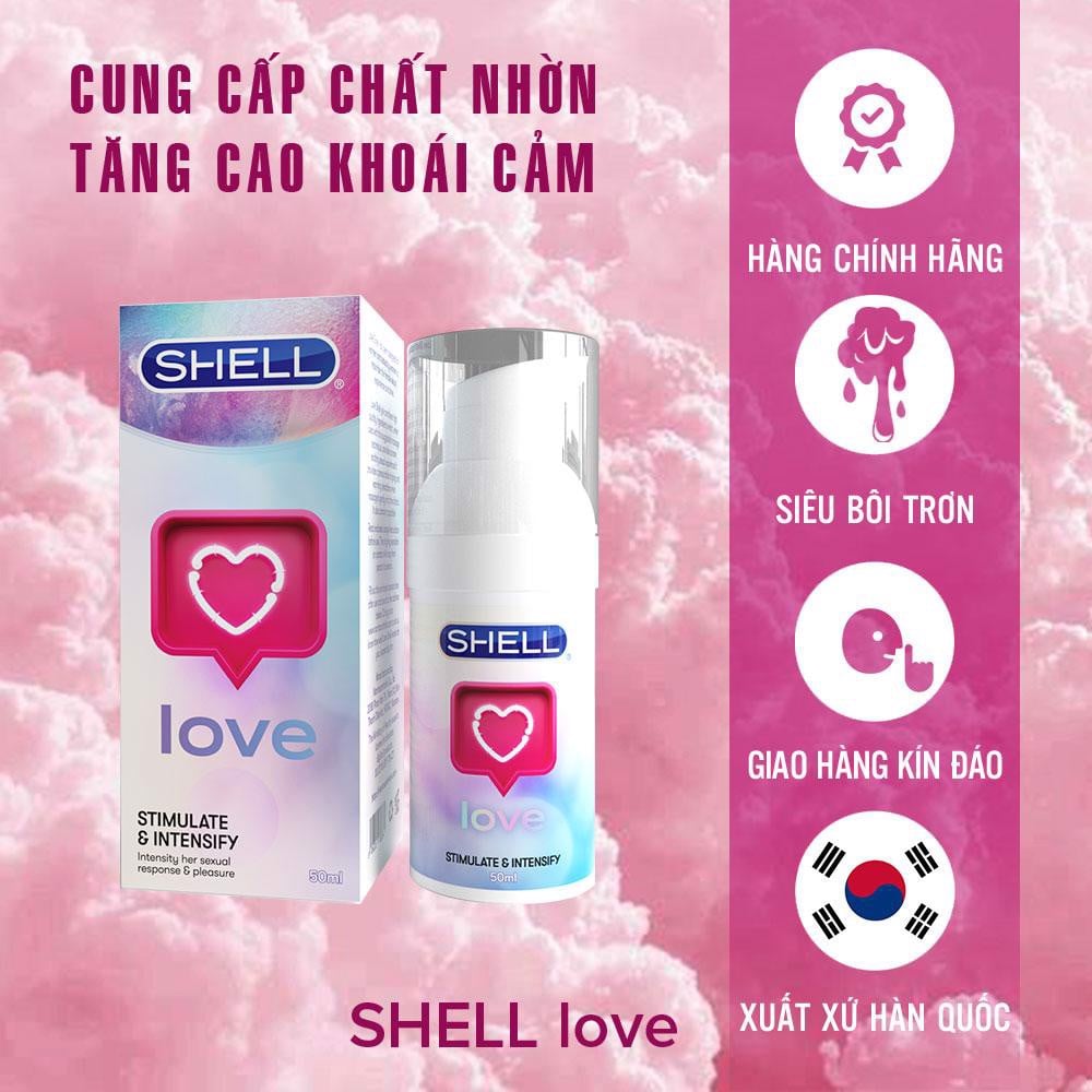  Nhập sỉ Gel bôi trơn tăng khoái cảm nữ - Shell Love - Chai 50ml  giá tốt