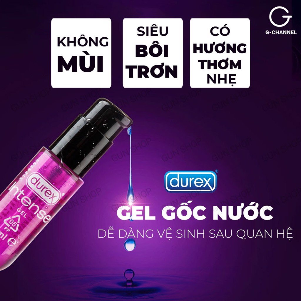 Phân phối Gel bôi trơn kích thích và tăng khoái cảm nữ - Durex Intense Orgasmic - Chai 10ml 