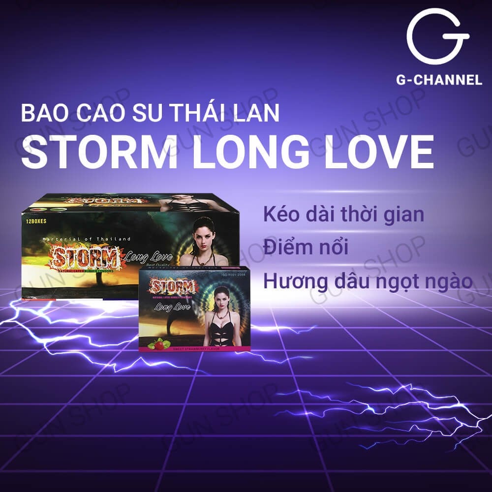  Review Bao cao su Storm Long Love - Kéo dài thời gian - Hộp 120 cái  chính hãng