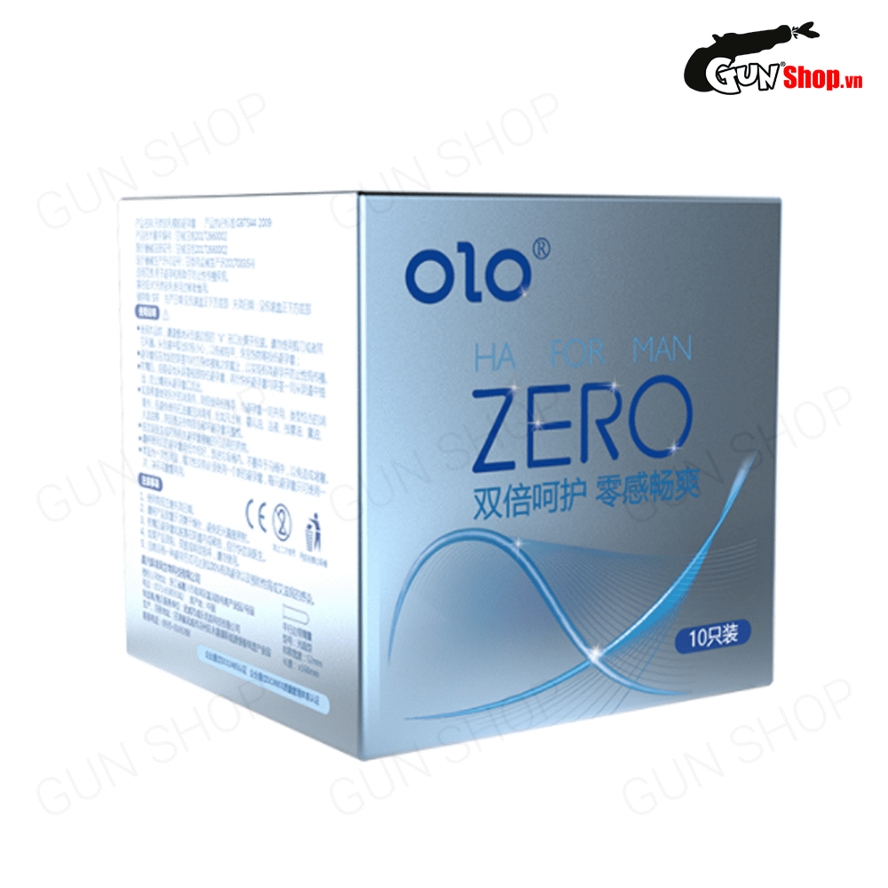  Địa chỉ bán Bao cao su OLO 0.01 Zero Ha For Man - Siêu mỏng nhiều gel bôi trơn - Hộp 10 cái  mới nhất