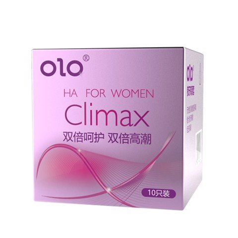 Bao cao su OLO 0.01 Climax Ha For Women - Siêu mỏng dưỡng ẩm gai li ti - Hộp 10 cái