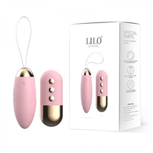 Trứng rung cao cấp Lilo không dây sưởi ấm điều khiển từ xa sạc USB