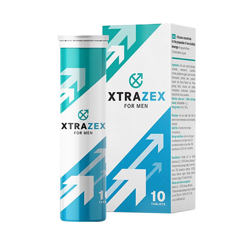 Viên sủi hỗ trợ cương dương tăng cường sinh lý Xtrazex - Hộp 10 viên