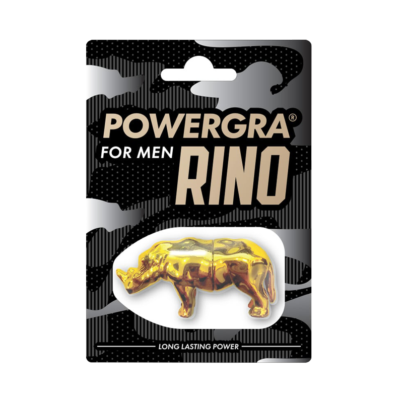 Viên uống phục hồi sinh lý kéo dài thời gian Powergra For Men Rino - Vỉ 1 viên