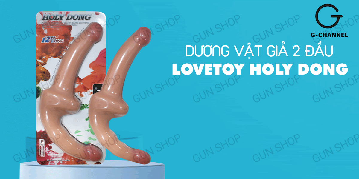 Dương vật giả 2 đầu siêu mềm dẻo, uốn cong đa chiều - Lovetoy Holy Dong