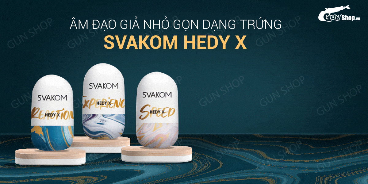 Âm đạo giả nhỏ gọn dạng trứng - Svakom Hedy X