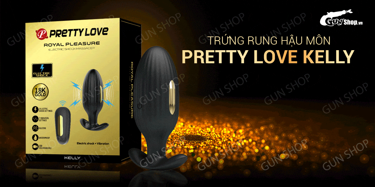 Trứng rung hậu môn Pretty Love Kelly