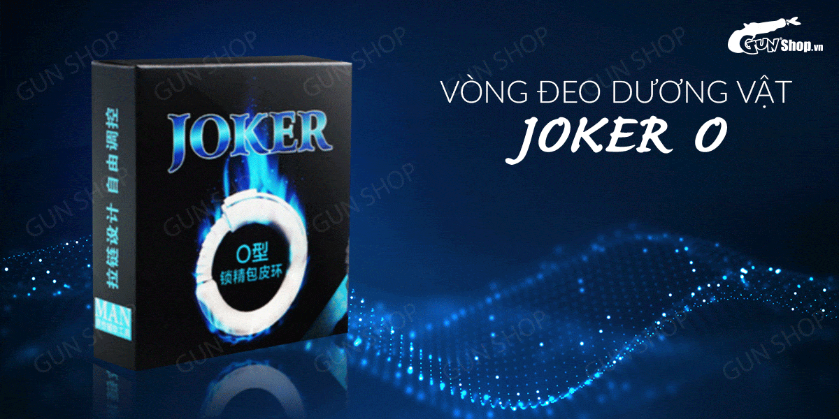 Vòng đeo dương vật kéo dài thời gian, trì hoãn xuất tinh - Joker O
