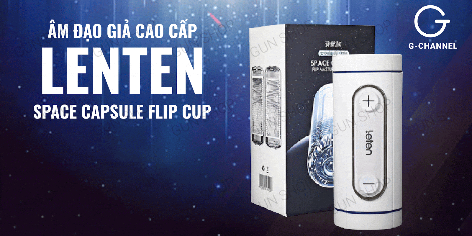 Âm đạo giả cao cấp - Leten Space Capsule Flip Cup