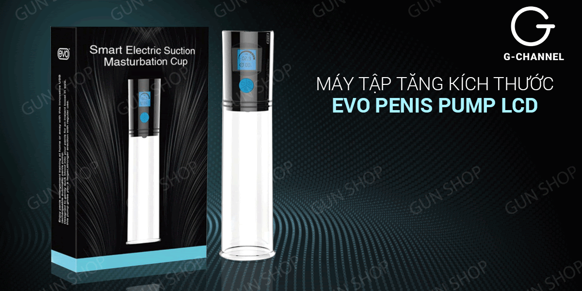 Máy tập tăng kích thước dương vật tự động màn hình LCD - Evo Penis Pump