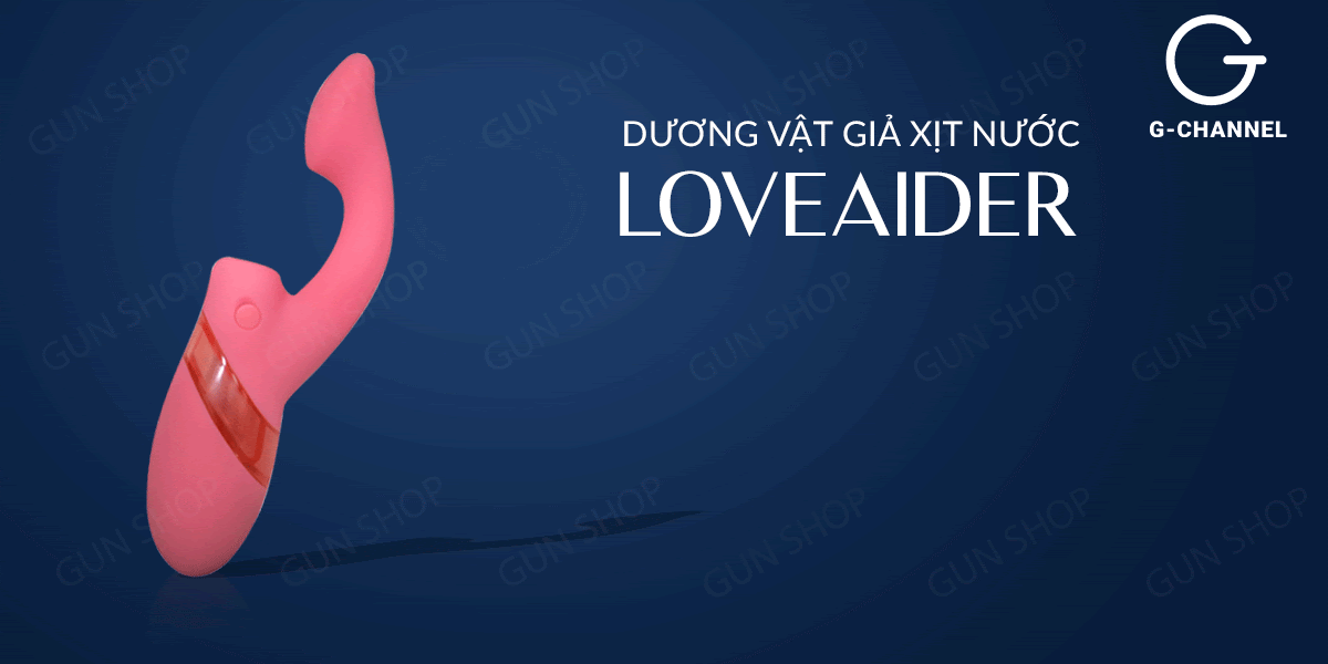 Dương vật giả xịt nước 7 chế độ rung - Loveaider - Màu hồng