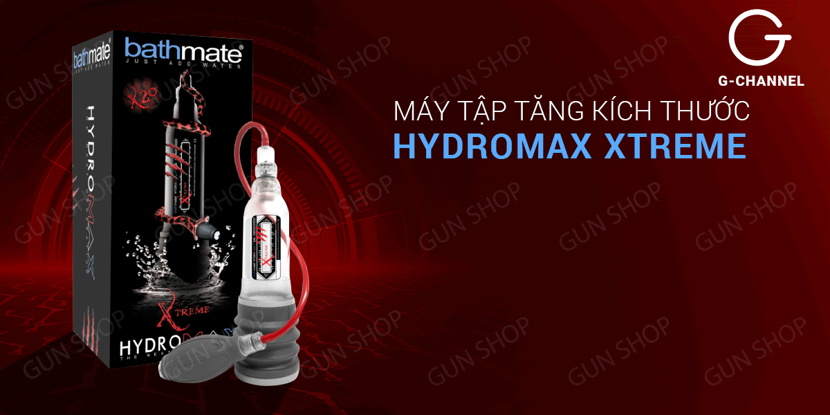 Máy tập tăng kích thước dương vật bơm tay dùng áp suất nước - Hydro Max Xtreme