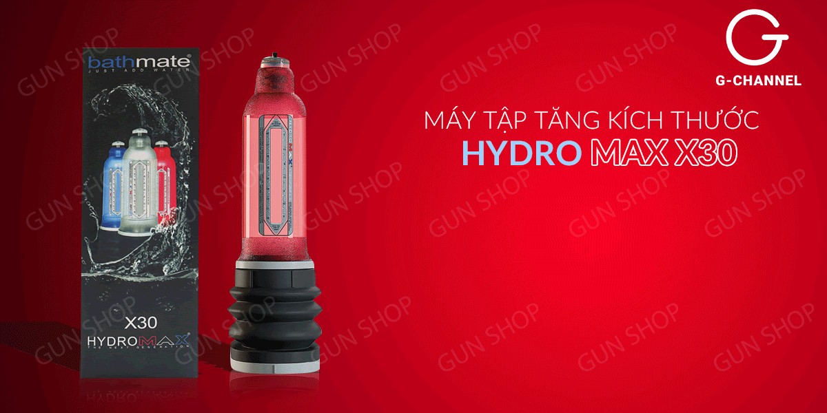 Máy tập tăng kích thước dương vật dùng áp suất nước - Hydromax X30