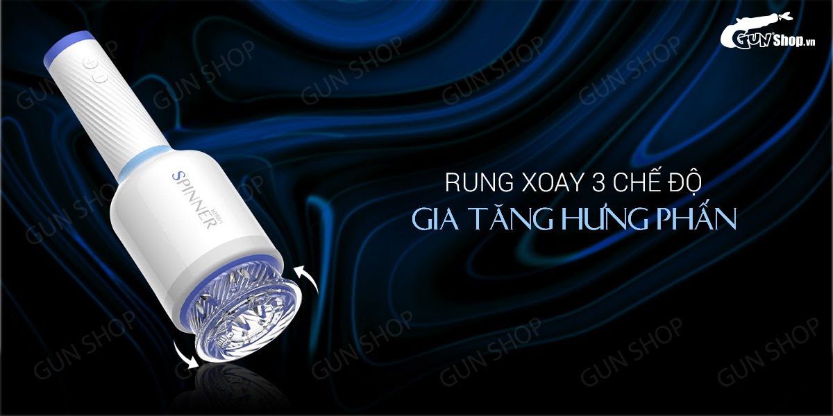 Âm đạo giả tự động rung xoay cao cấp, dùng sạc - Leten Spinner