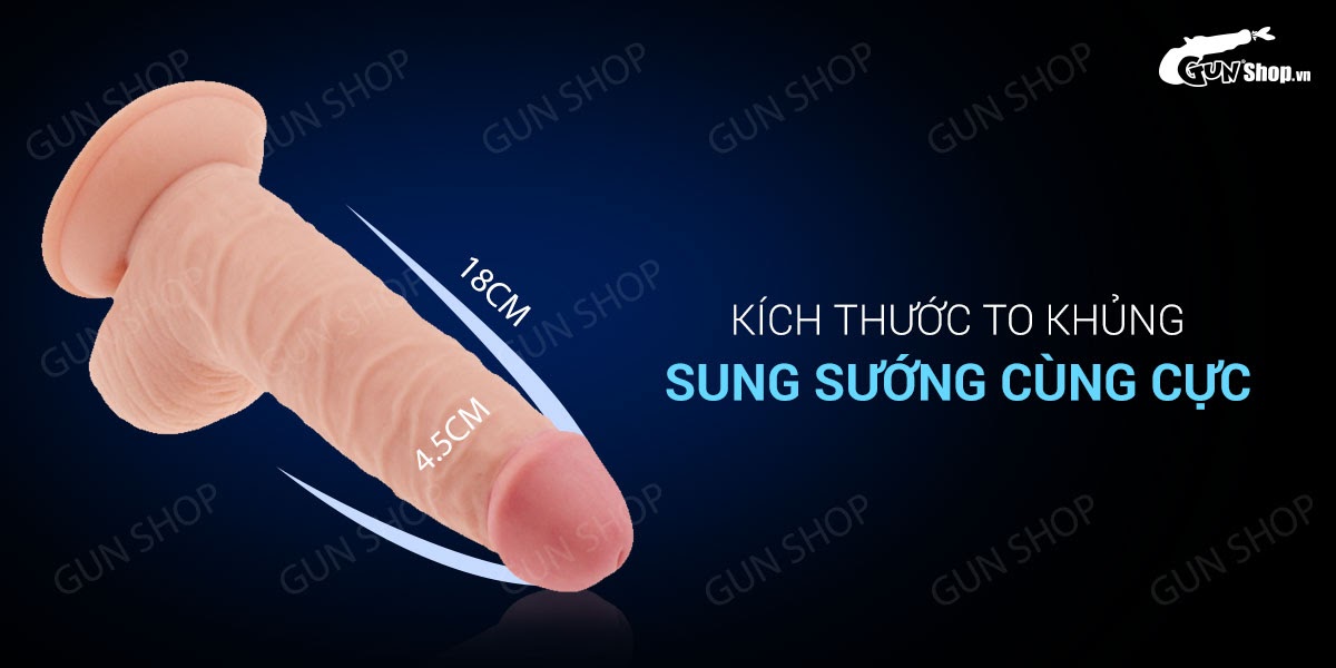 Dương vật giả dính tường siêu mềm - Lovetoy Ultra Soft Dude 7.5