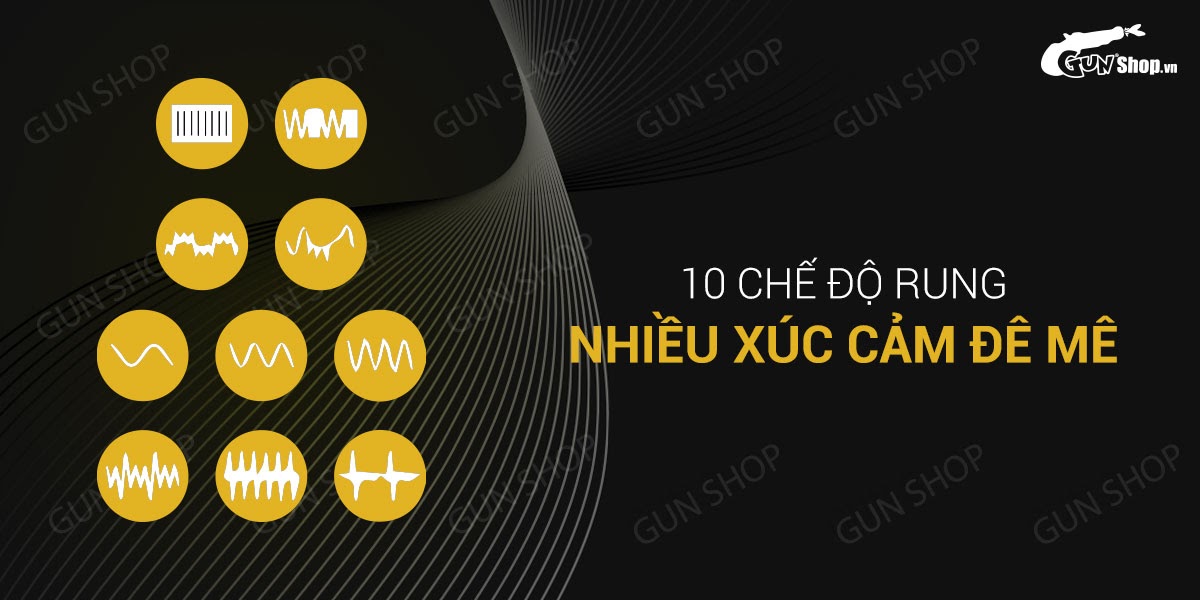 Que rung kích thích hậu môn 10 chế độ rung, dùng pin - Lovetoy P-Spot Plug