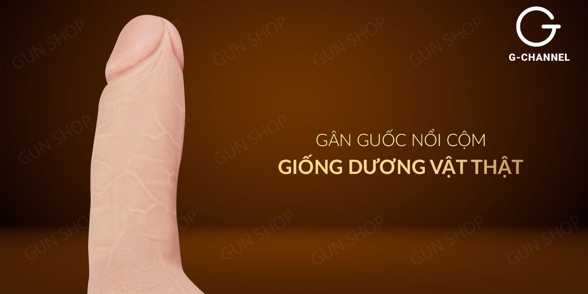 Dương vật giả cao cấp 3 cường độ rung, dính tường - Lovetoy Real Extreme 7.0