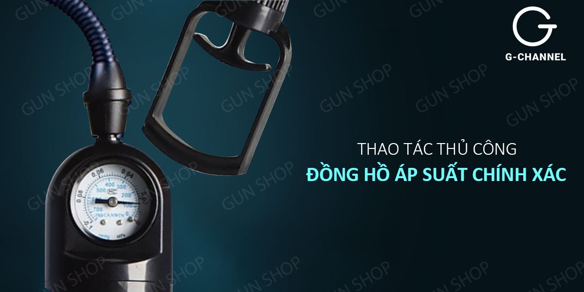 Máy tập tăng kích thước dương vật kéo tay - Evo Penis Pump