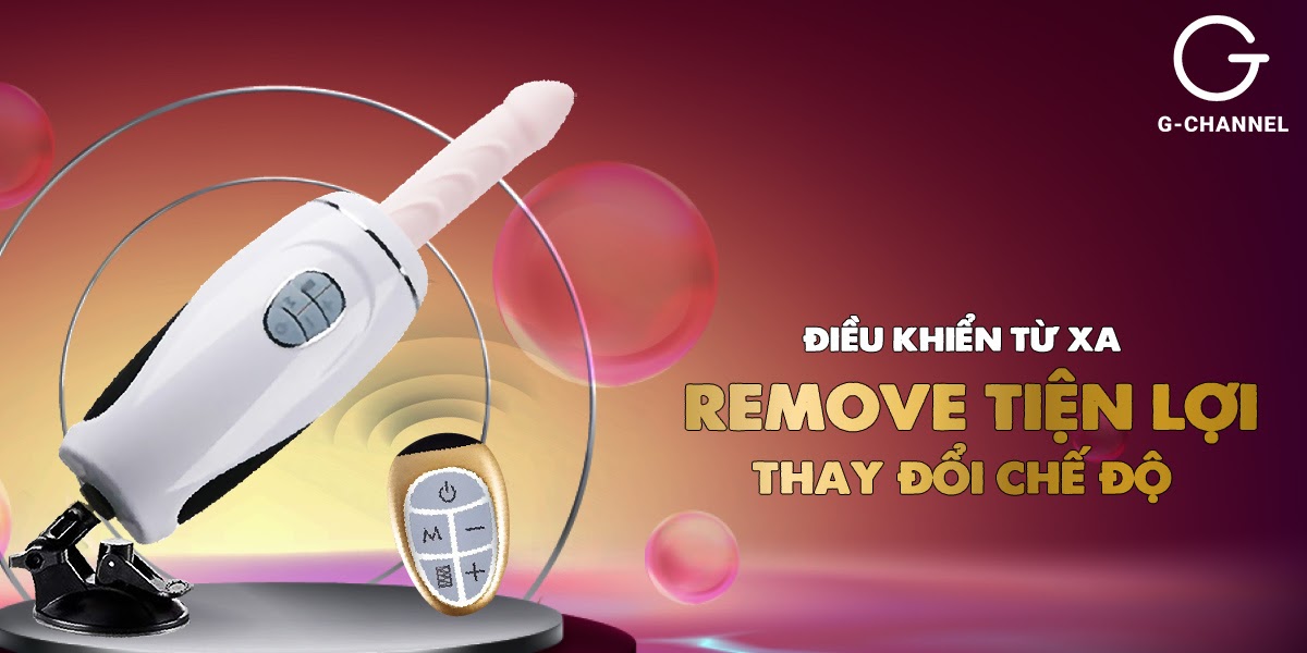 Dương vật giả dính tường thụt cực mạnh, xoay 360 độ, tỏa nhiệt - Stroking Man III - Silver