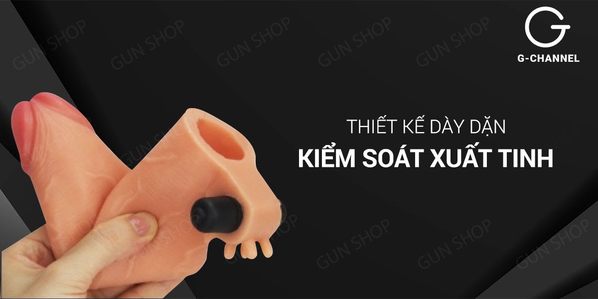 Bao cao su đôn dên tăng kích thước rung, tăng 38mm - Lovetoy Nature Extender