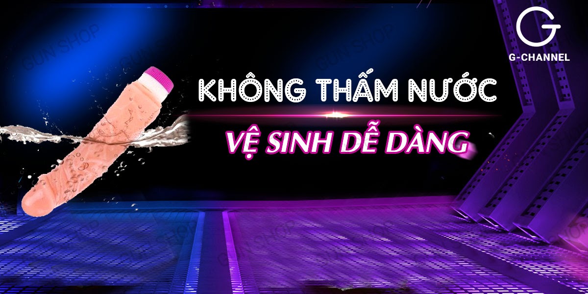 Dương vật giả HongKong 2 pin silicon cao cấp