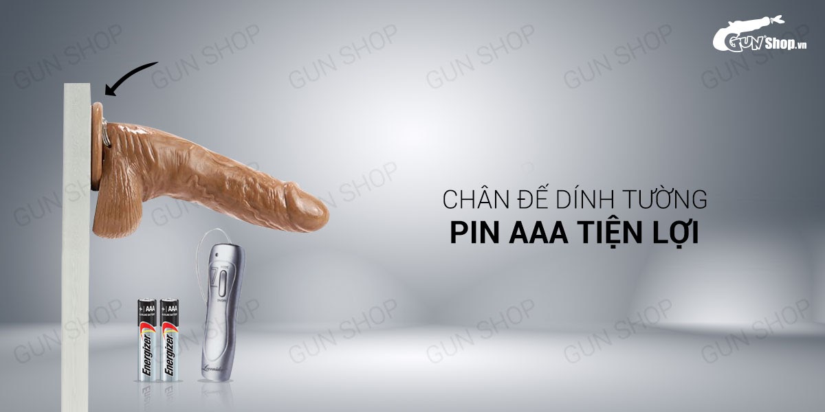 Dương vật giả dính tường 7 chế độ rung, dùng pin - Loveaider Africa Cowboy