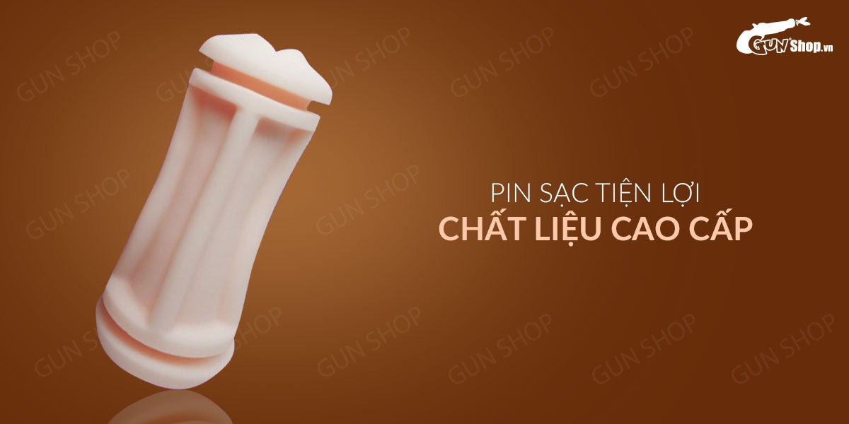 Âm đạo giả 2 đầu rung và rên, dùng sạc - Fox Honour VS2