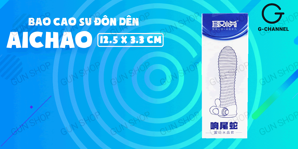 Bao cao su đôn dên tăng kích thước Aichao