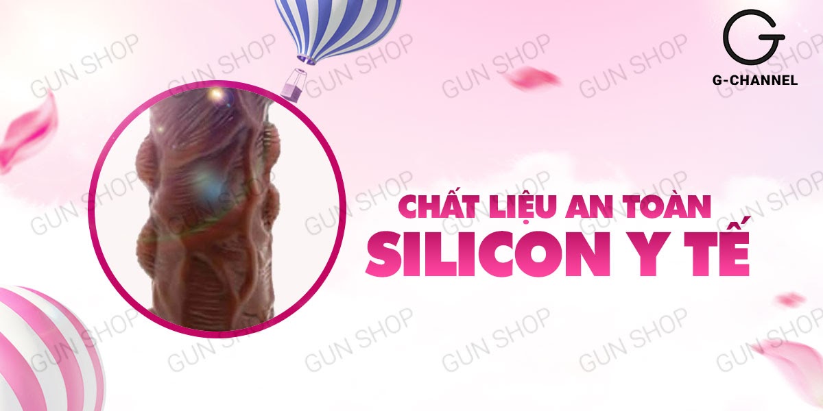 Bao cao su đôn dên tăng kích thước Baile Braveman - Điểm nổi, rung mạnh, pin