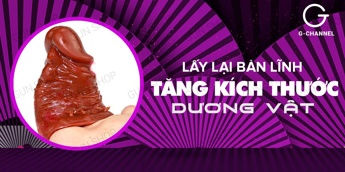 Bao cao su đôn dên tăng kích thước Baile Wolftooth - Rung bìu, pin