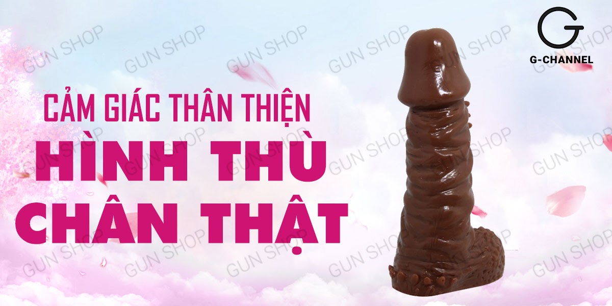 Bao cao su đôn dên tăng kích thước Baile Wolftooth 14.4x3.5cm - Da nâu