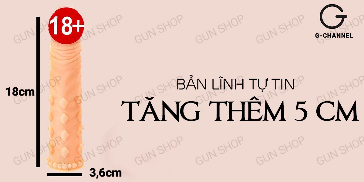 Bao cao su đôn dên tăng kích thước Maxman - 2 inch