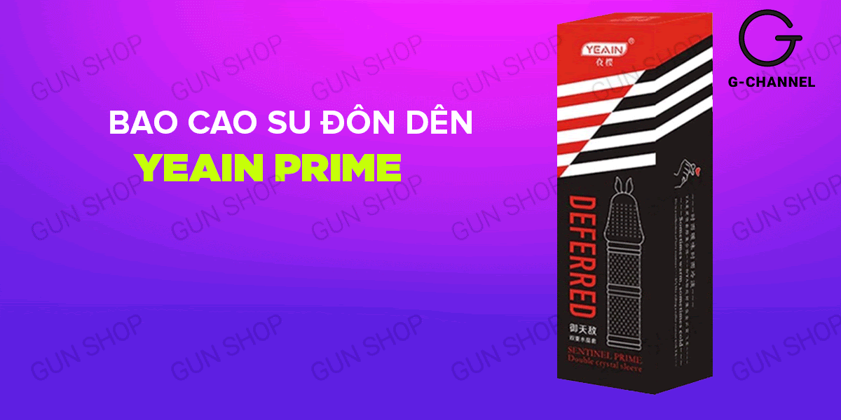 Bao cao su đôn dên tăng kích thước Yeain Prime - Gai mềm, 16cm