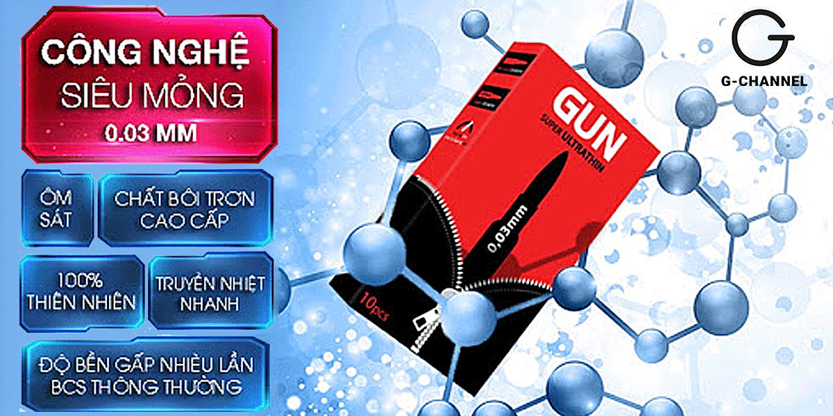 Bao cao su Gun Super Ultra Thin