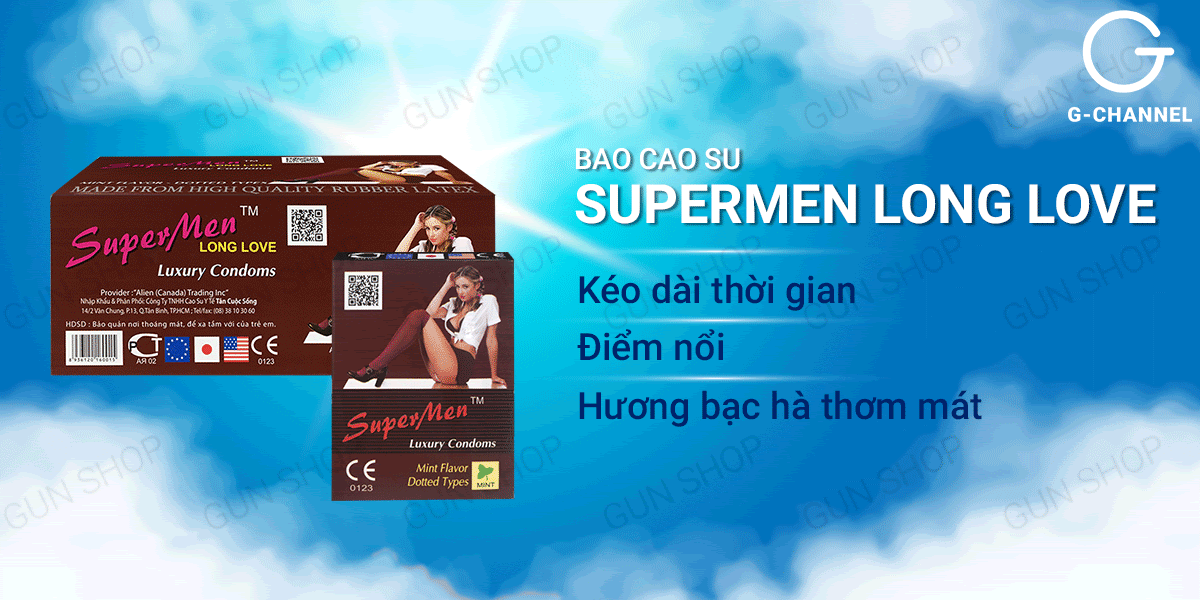 Bao cao su Supermen Long Love