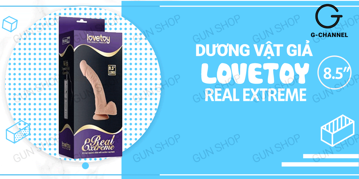 Dương vật giả cao cấp dính tường Lovetoy Real Extreme Real 8.5''