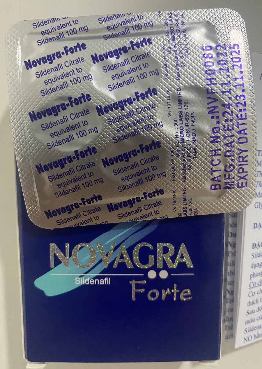  Nơi bán Thuốc Novagra Forte 100mg cương dương Ấn Độ chống xuất tinh sớm tăng sinh lý có tốt không?
