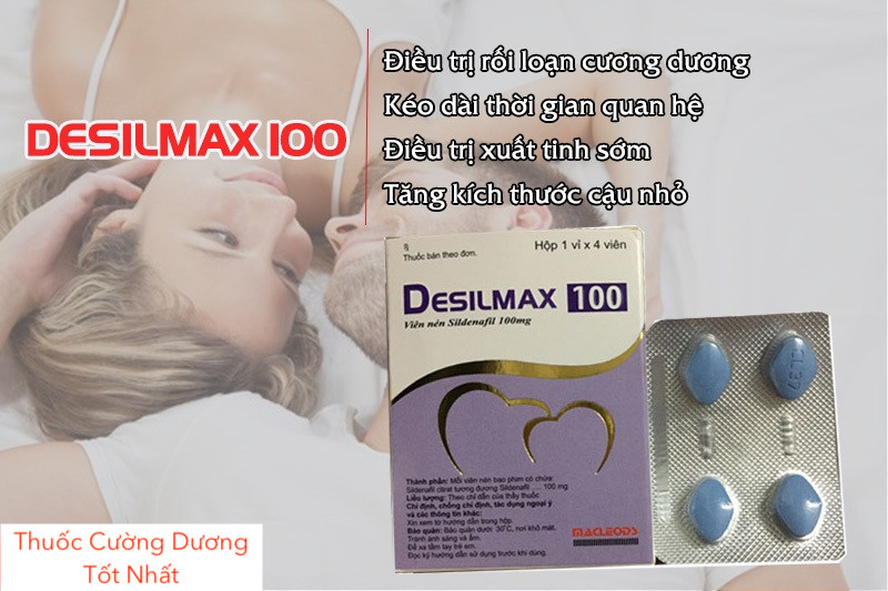  Bảng giá Thuốc Desilmax 100mg cường dương Ấn Độ 100 50 mg tăng sinh lý tốt nhất chính hãng