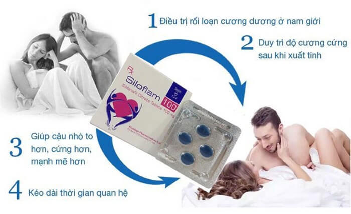  Mua Viên uống SILOFLAM 100MG thuốc cường dương dành cho nam giới trị xuất tinh sớm kéo dài thời gian quan nhập khẩu