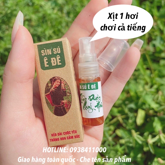  Phân phối Sìn sú dân tộc Ê Đê chính hãng dạng xịt kéo dài thời gian quan hệ chai nhỏ 5ml chính hãng