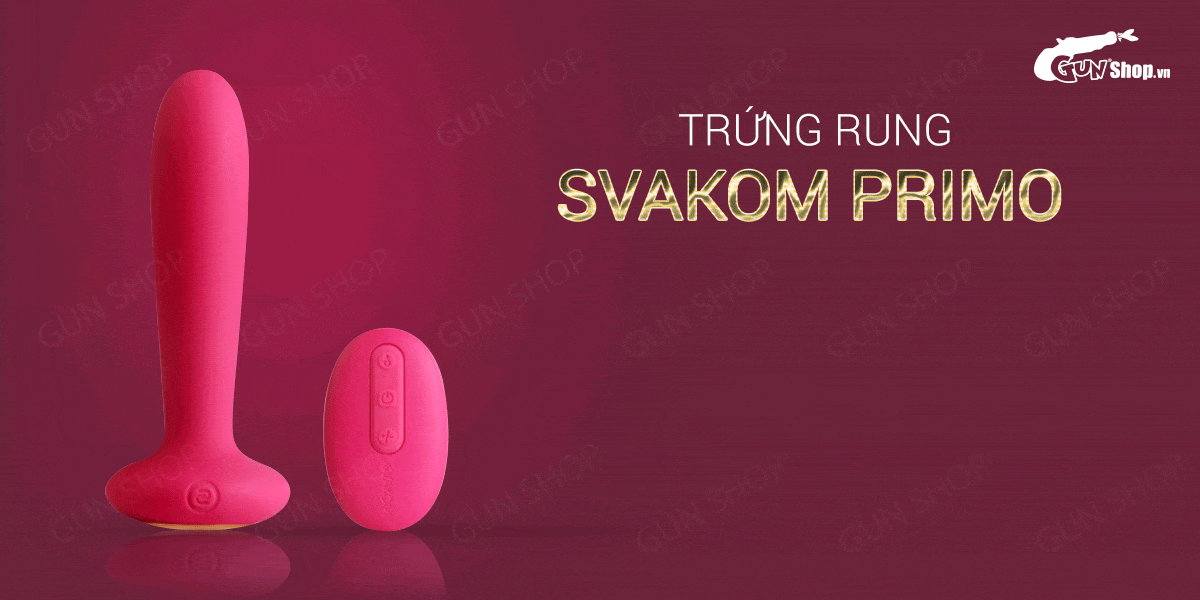  Bỏ sỉ Trứng rung điều khiển từ xa sưởi ấm hậu môn cao cấp - Svakom Primo giá tốt