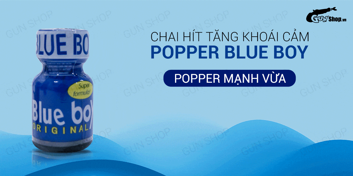 Cung cấp Chai hít tăng khoái cảm Popper Blue Boy - Chai 10ml nhập khẩu