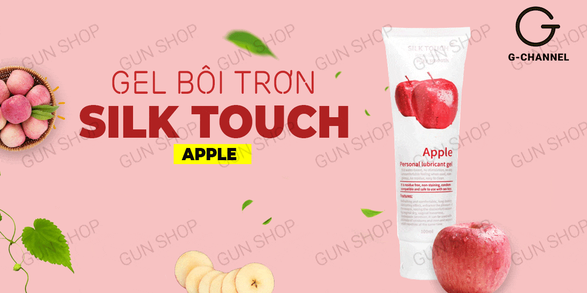 Shop bán Gel bôi trơn hương táo - Silk Touch - Chai 100ml chính hãng