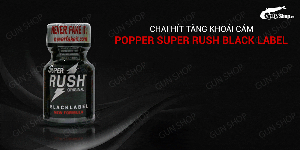  Sỉ Chai hít tăng khoái cảm Popper Super Rush Black Label - Chai 10ml giá sỉ