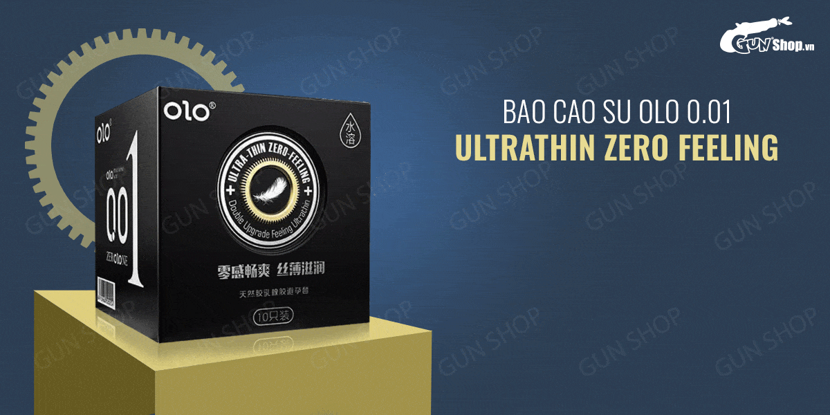  Review Bao cao su OLO 0.01 Ultrathin Zero Feeling - Siêu mỏng gai hương vani - Hộp 10 cái chính hãng