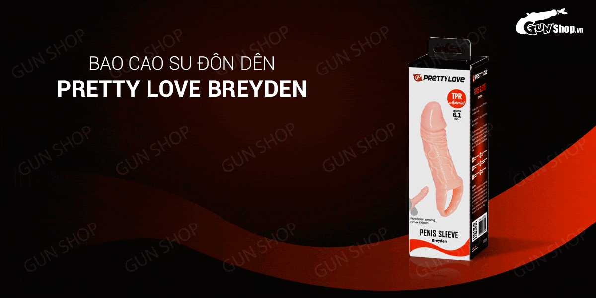  Bỏ sỉ Bao cao su đôn dên tăng kích thước Pretty Love Breyden - Dây đeo 6.1 tốt nhất