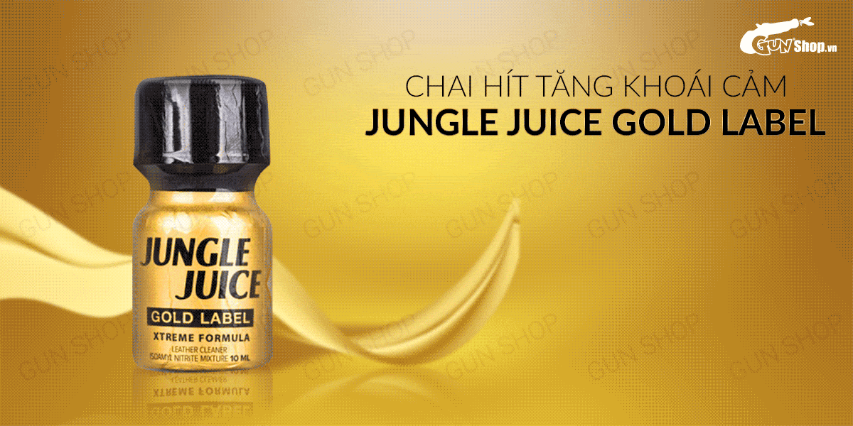 chai hít tăng khoái cảm Popper Jungle Juice Gold Label - Chai 10ml