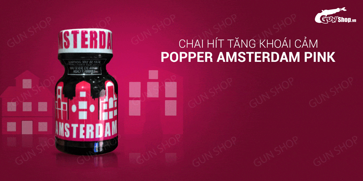 Chai hít tăng khoái cảm Popper Amsterdam Pink - Chai 10ml
