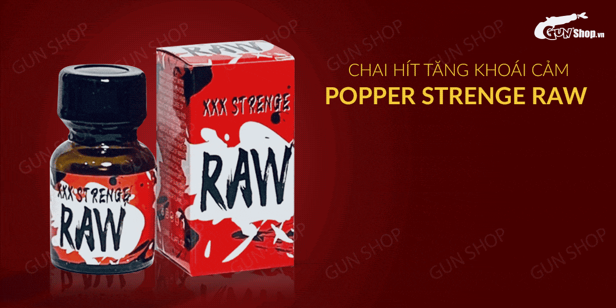  Giá sỉ Chai hít tăng khoái cảm Popper Strenge Raw - Chai 10ml chính hãng